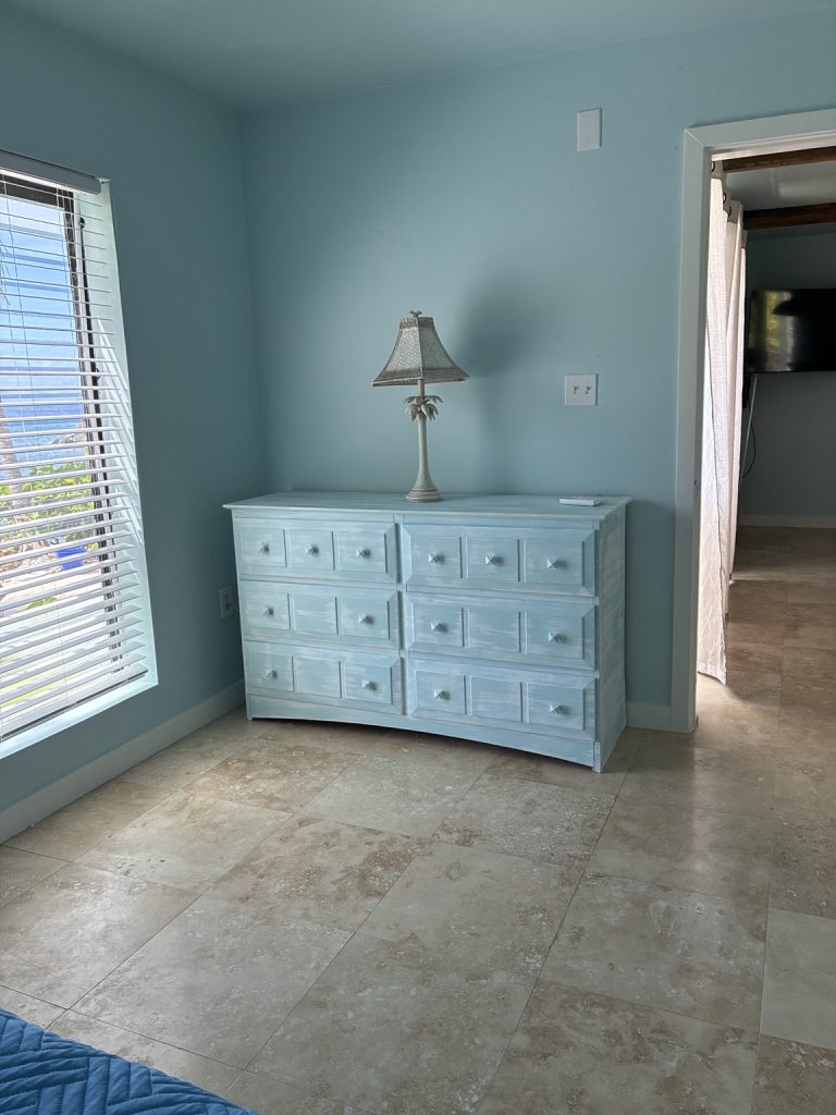 Hibiscus bedroom dresser and closet