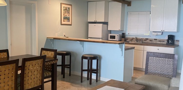 Hibiscus open-plan kitchen and living area