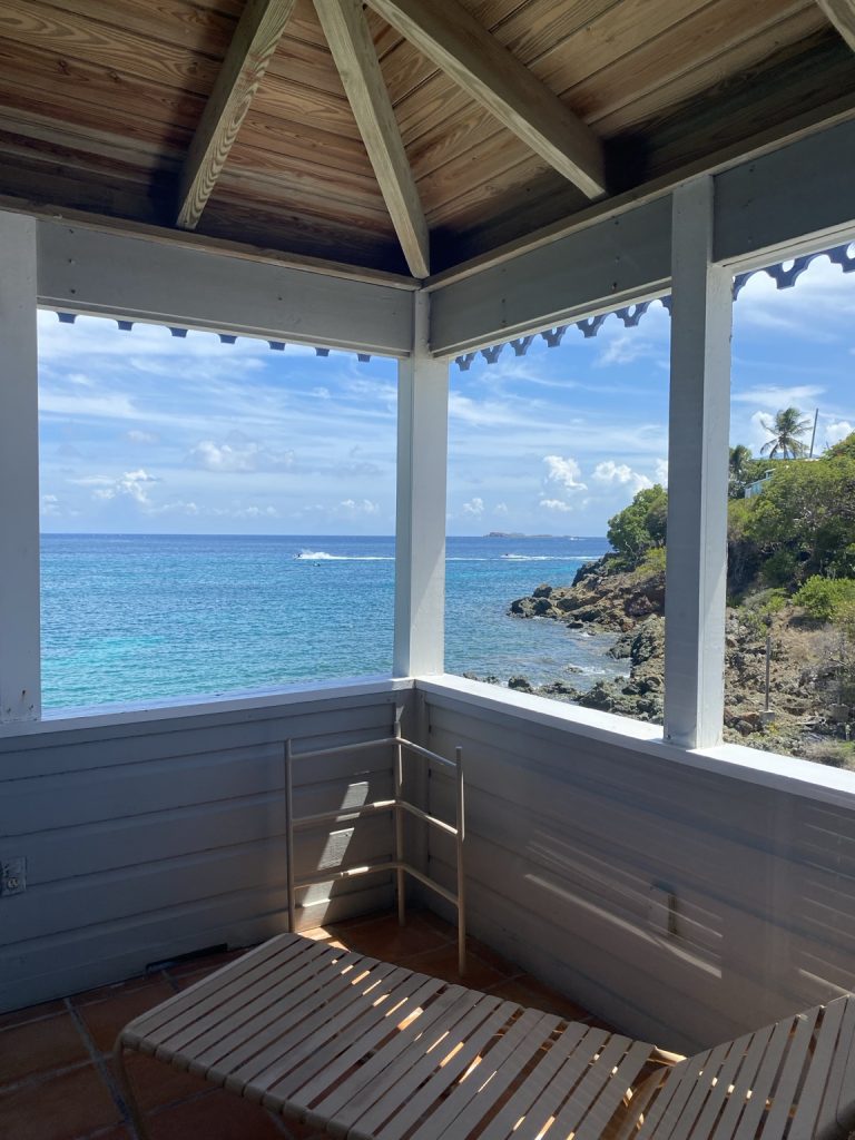 Orchid private porch overlooking the water